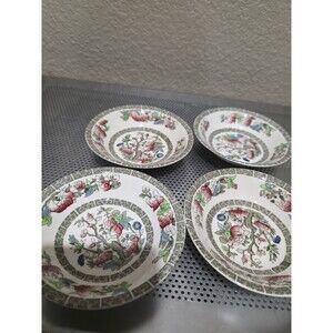 Vintage Johnson Brothers Indian Tree Bowls Dessert Floral Cottagecore Set Of 4